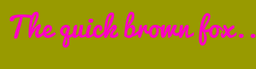 Image with Font Color FC00C3 and Background Color 989A00